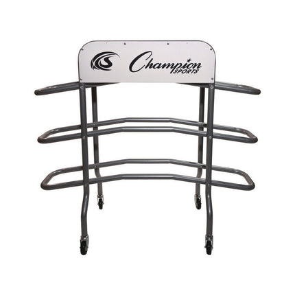 3-Tier Pro Basketball Rack, Metal, 220 lb Capacity, 8 x 60 x 48, Silver