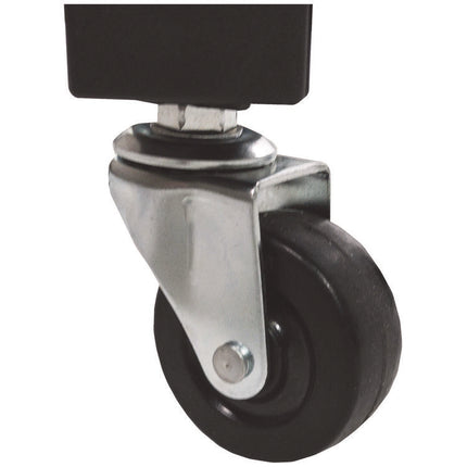 Portable Jump Rope Metal Rack, 23" x 23" x 65", Black