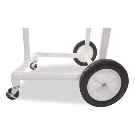 Hoop Storage Rack, Plastic, 176 lb Capacity, 26 x 22 x 49, White