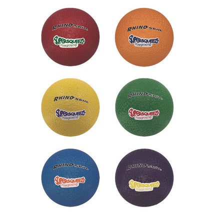 Rhino Skin Super Squeeze Playground Ball Set, 7.5" Diameter, Assorted Colors, 6/Set