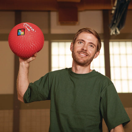 8.5" Playground Ball Set with Pump, Assorted Colors, 6/Set