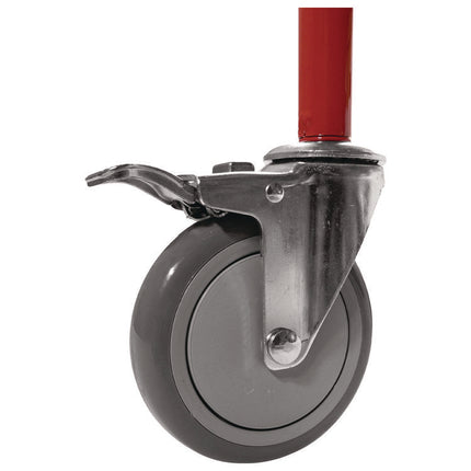 Deluxe Pro Ball Cart, Metal, 176 lb Capacity, 18.5 x 51 x 54, Red