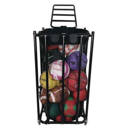 Compact Lockable Ball Locker, Metal, 176 lb Capacity, 22 x 28 x 43, Black