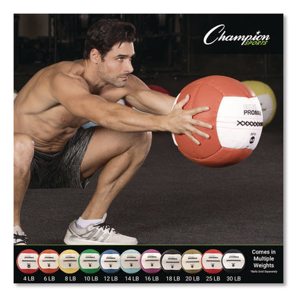 Rhino Promax Medicine Ball, 8 lb, Yellow