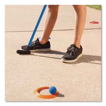 Mini Golf Set, 12 Balls/6 Putters/18 Rings/3 Target Holes