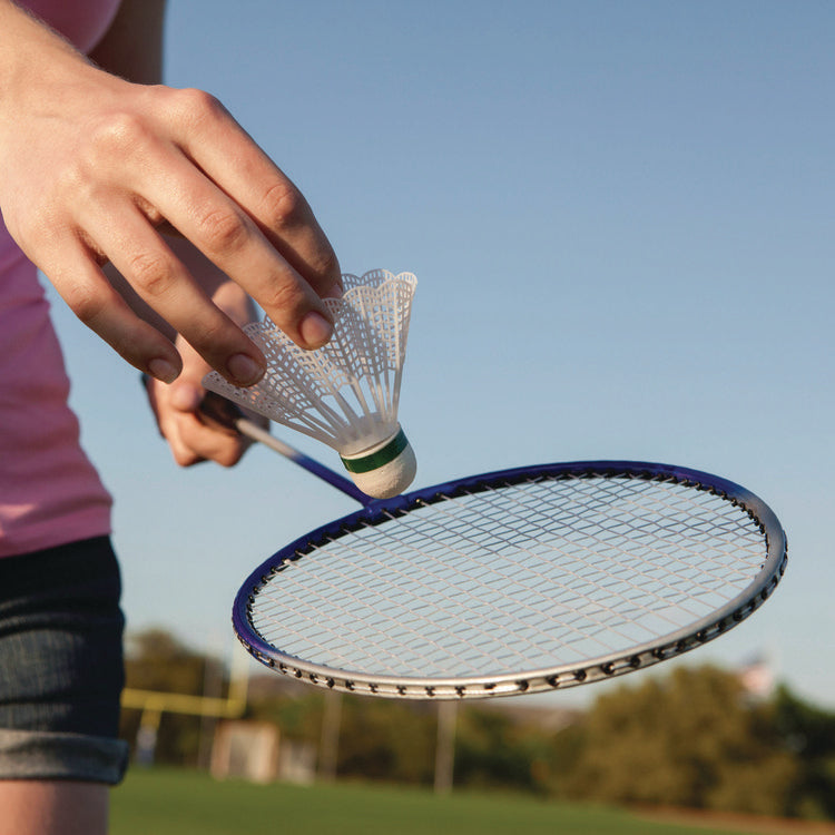 Deluxe Badminton Set, 20 ft Net with 4 Rackets, 2 Shuttlecocks