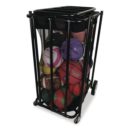 Compact Lockable Ball Locker, Metal, 176 lb Capacity, 22 x 28 x 43, Black