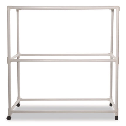 9 Ball ABS Storage Cart, Plastic, 132 lb Capacity, 19 x 62 x 67, White