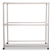9 Ball ABS Storage Cart, Plastic, 132 lb Capacity, 19 x 62 x 67, White