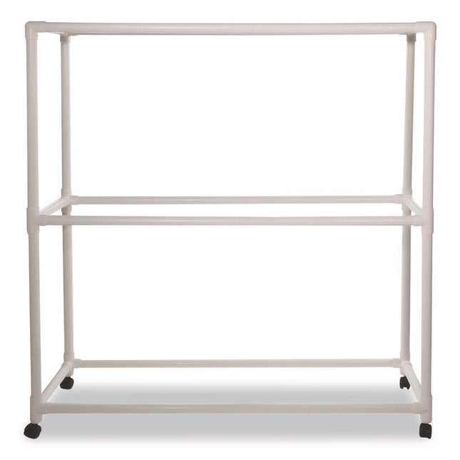 9 Ball ABS Storage Cart, Plastic, 132 lb Capacity, 19 x 62 x 67, White