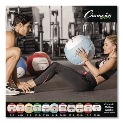 Rhino Promax Medicine Ball, 8 lb, Yellow