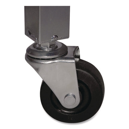 Heavy Duty Lockable Ball Locker, Metal, 132 lb Capacity, 24 x 42 x 30, High-Polish Black