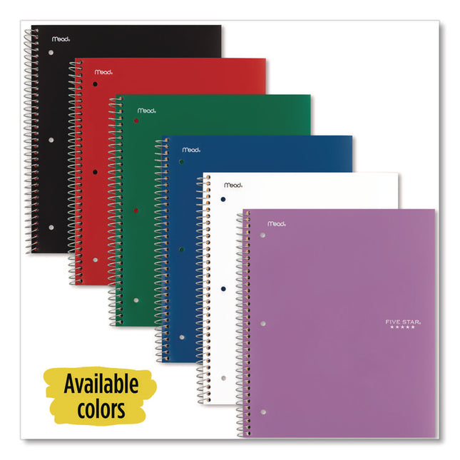 Wirebound Notebook, 1-Subject, Wide/Legal Rule, Randomly Assorted Cover Color, (100) 10.5 x 9.18 Sheets