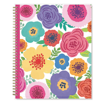 Mahalo Academic Year Create-Your-Own Cover Weekly/Monthly Planner, Floral Artwork, 11 x 8.5, 12-Month (July-June): 2024-2025