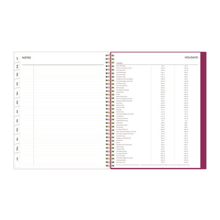 Mahalo Academic Year Create-Your-Own Cover Weekly/Monthly Planner, Floral Artwork, 11 x 8.5, 12-Month (July-June): 2024-2025