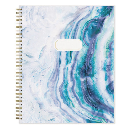 Gemma Academic Year Weekly/Monthly Planner, Geode Artwork, 11 x 8.5, Blue/Purple Cover, 12-Month (July to June): 2024 to 2025