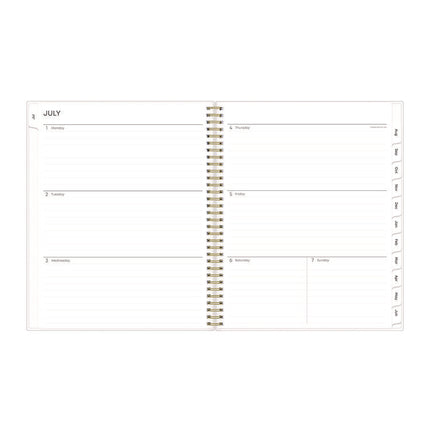 Gemma Academic Year Weekly/Monthly Planner, Geode Artwork, 11 x 8.5, Blue/Purple Cover, 12-Month (July to June): 2024 to 2025