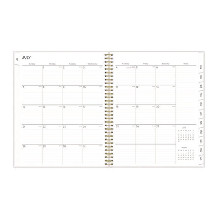 Gemma Academic Year Weekly/Monthly Planner, Geode Artwork, 11 x 8.5, Blue/Purple Cover, 12-Month (July to June): 2024 to 2025