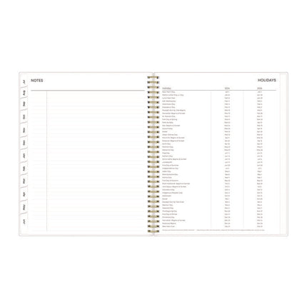 Gemma Academic Year Weekly/Monthly Planner, Geode Artwork, 11 x 8.5, Blue/Purple Cover, 12-Month (July to June): 2024 to 2025