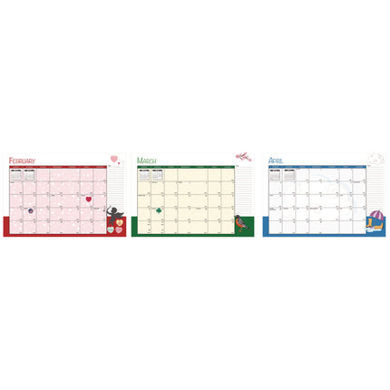 Seasonal Monthly Planner, Illustrated Seasons Artwork, 10 x 7, Light Blue Cover, 12-Month (Jan to Dec): 2025