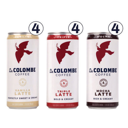 Draft Latte Cold Brew, Assorted Flavors, 9 oz Can, 12/Carton
