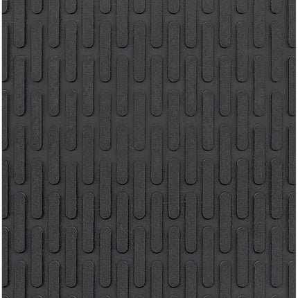 Crown-Tred Indoor/Outdoor Scraper Mat, Rubber, 35.5 x 59.5, Black