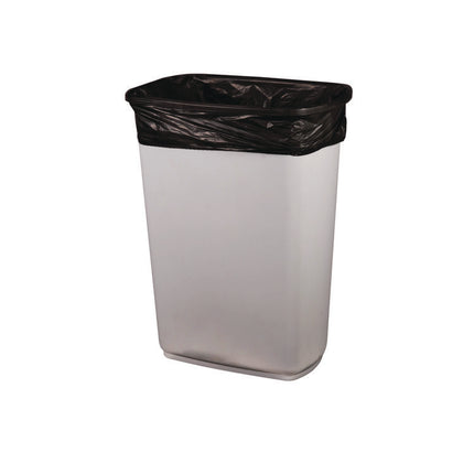 Linear Low-Density Can Liners, 30 gal, 0.9 mil, 26" x 42", Black, Flat Pack, 200/Carton