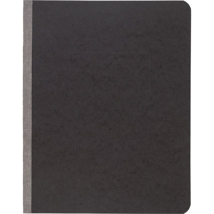 Pressboard Report Cover With Tyvek Reinforced Hinge, Two-Piece Prong Fastener, 3" Capacity, 8.5 X 11, Black/black