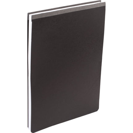 Pressboard Report Cover with Tyvek Reinforced Hinge, Two-Piece Prong Fastener, 3" Capacity, 11 x 17, Black/Black