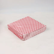 Grease-Resistant Food Wrap, 12 x 12, Red Check, 5,000/Carton