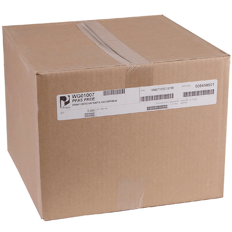 Grease-Resistant Food Wrap, 12 x 12, White, 5,000/Carton