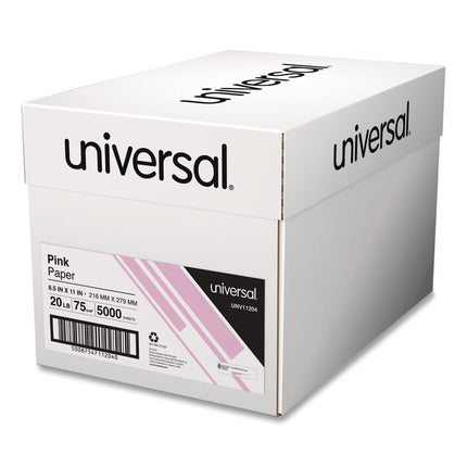 Deluxe Colored Paper, 20 lb Bond Weight, 8.5 x 11, Pink, 500 Sheets/Ream, 10 Reams/Carton
