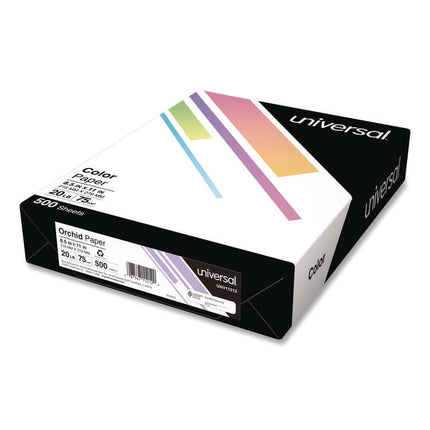 Deluxe Colored Paper, 20 lb Bond Weight, 8.5 x 11, Orchid, 500 Sheets/Ream, 10 Reams/Carton