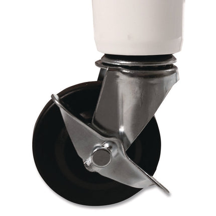 30 Basketball Heavy-Duty Cart, Heavy-Duty Plastic, 176 lb Capacity, 19 x 55 x 45, White