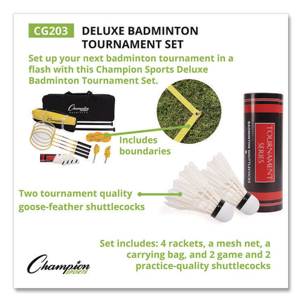 Deluxe Badminton Tournament Set, 28" x 11"
