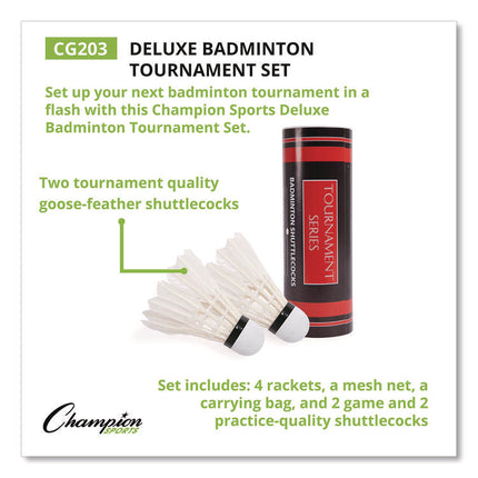 Deluxe Badminton Tournament Set, 28" x 11"