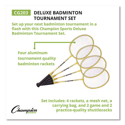Deluxe Badminton Tournament Set, 28" x 11"