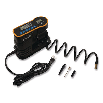 Champion Sports Digital Electronic Inflator, 0.78 cu ft/min, 30 psi, 70" Cord