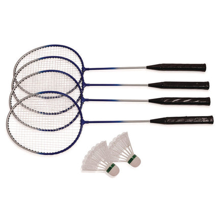 Deluxe Badminton Set, 20 ft Net with 4 Rackets, 2 Shuttlecocks