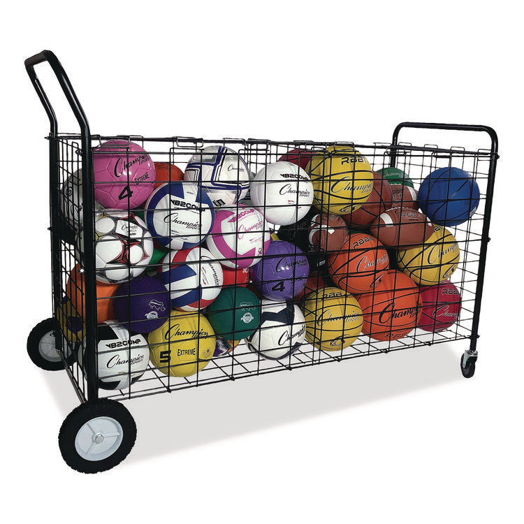 Double-Sided Lockable Ball Locker, Metal, 176 lb Capacity, 24 x 59 x 37, Black