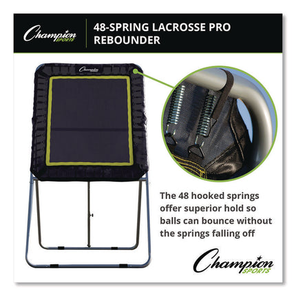 Deluxe Lacrosse Ball Rebounder, 6 ft  x 3 ft, 1.5" dia Frame