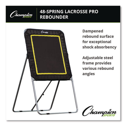 Deluxe Lacrosse Ball Rebounder, 6 ft  x 3 ft, 1.5" dia Frame