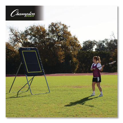 Deluxe Lacrosse Ball Rebounder, 6 ft  x 3 ft, 1.5" dia Frame