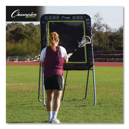 Deluxe Lacrosse Ball Rebounder, 6 ft  x 3 ft, 1.5" dia Frame