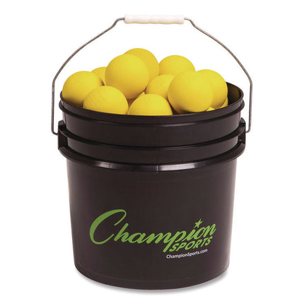Bucket of Lacrosse Balls, Regulation Size, Yellow, 36 Balls/Bucket