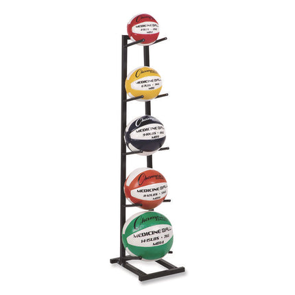 Single Medicine Ball Tree, 11" x 15" x 52", Black
