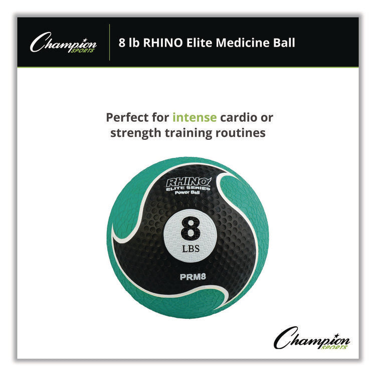 Rhino Elite Medicine Ball, 8 lb, Green