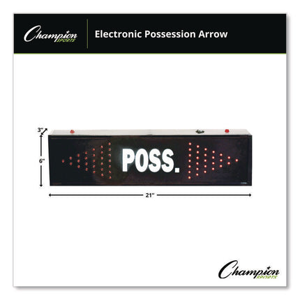 Electronic Possession Arrow, 21" x 3" x 6", Black Face, Red Graphics