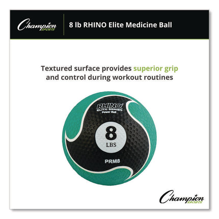 Rhino Elite Medicine Ball, 8 lb, Green