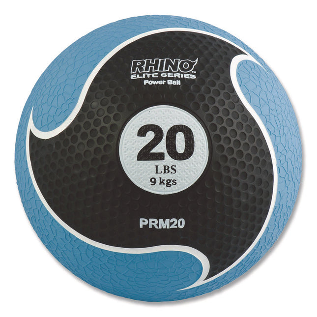 Rhino Elite Medicine Ball, 20 lb, Blue